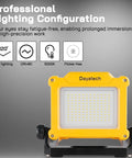 Professional LED work light with magnetic base, 120° beam, Rechargeable LED Work Light Cordless Portable 4000LM With Magnetic Base