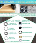 Packaging of Four Pack Trailer Bearing Kit For 3500 Lb Axles One And Three Eighths Inch To One And Sixteenth Inch Spindle EZ Lube