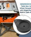 Table Saw Hand Wheel Replacement For Ridgid R4513 Compatible 089290001054, close-up, durable black material, easy install