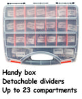 Beefy 1008 Piece Metric Bolt And Nut Set With Heavy Duty Grade 8.8 kit in labeled compartments storage box