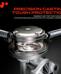 Close-up of Hassle Free Mechanical Fuel Pump With Rock Solid Drive Spring Fits Chevrolet Corvette 1980 To 1981 showing precision casting and connections.