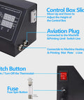 K Type Heat Press Control Box Replacement For 15x15 Inch Heat Press With Dual Temperature And Time Display 1400W Power