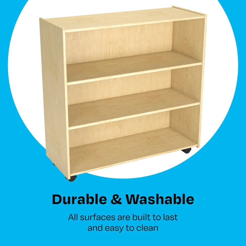 Slick Rolling Storage Rack With Adjustable Shelves And Heavy Duty Locking Casters Your Go To Setup For Classrooms Reading Nooks And Small Rooms Solid Mobile Organizer For Books And Gear