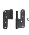 Heavy Duty Lift Off Door Hinges Set 4 Inch By 3 Point 5 Inch H Shaped Detachable Hinges Black 201 Stainless Steel Two Point Eight Millimeter Thick
