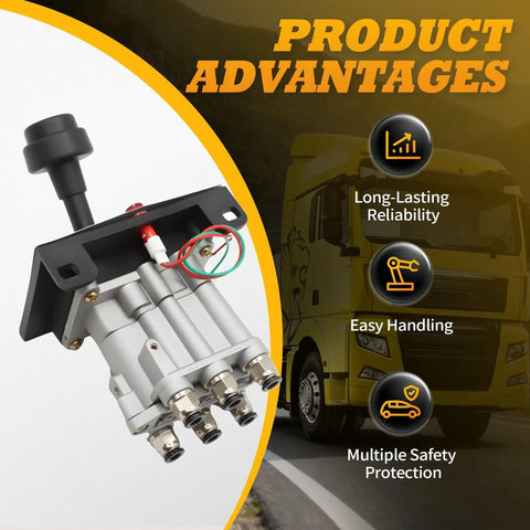 AV-295 Integral PTO Hoist Control Valve Plug And Play For Pneumatic Dump Pumps Easy Fit With Tipper Truck Hydraulic Systems Replacement Valve 328388-79X 329358X K90 WA201X