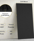 Large Self Adhesive Acoustic Panels For Home Studio And Office, Echo Reduction And Noise Control, 8 Pack 47.2 By 23.6 By 0.35 Inch Black Wall Panels, Decorative Soundproofing For Boss Level Room Acoustics