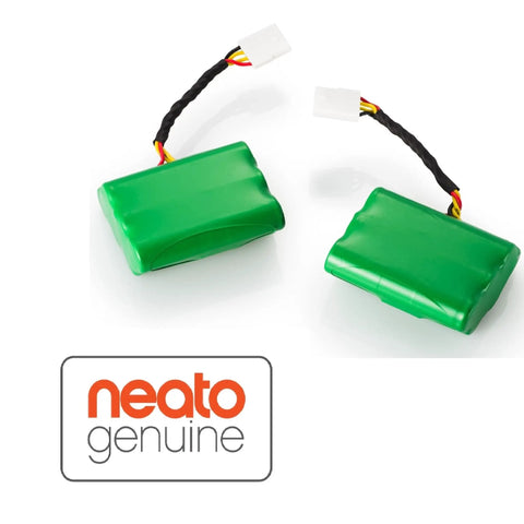 Replacement Batteries for XV Series Robot Vacuums, 2 Pack Ni-MH 14.4V 3200mAh, green batteries with neato genuine label