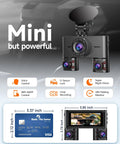360 Degree Dash Cam For Cars With Front Interior And Rear 4 Channel FHD 1080P Quad Camera All Around Coverage Built In WiFi view
