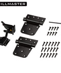 Heavy Duty Gate Latch Kit For Wood And Vinyl Fences With Self Locking Gate Latch And 2 Pack 3.5 Inch Spring Tee Hinges Black Finish