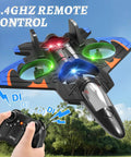 Rad Foam Remote Control Airplane Fighter Jet With Lights And 360 Degree Flips Headless Mode Altitude Hold