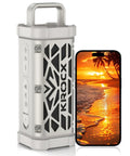 Rugged Aluminum Bluetooth Speaker With 45W Power Deep Bass IP68 Waterproof Magnetic Mounting TWS Pairing Long Battery Life