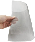 Stainless Steel Car Bumper Patch Up Mesh Screen Kit Durable Silver Wire Mesh Sheet for Auto Body Patches Holes And Versatile Vehicle Bumper Fixes Today, hand holding silver stainless steel mesh sheet for bumper repair