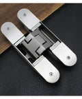 Heavy Duty Invisible Hinge for Wooden Doors, 100kg Load, Rust Resistant 304 Stainless Steel, 3D Adjustable Concealed Hinge, TE 540 Style