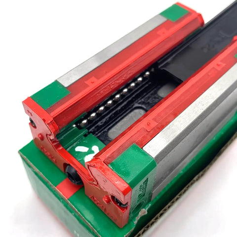 Rock Solid Linear Guide Rail System With Carriage Block HGH20CA HGR20 HGW20CC And HGW20HC For Smooth Motion, Four Way Equal Load, Ultra Precise CNC Automation Rail And Guideway Kit, close-up