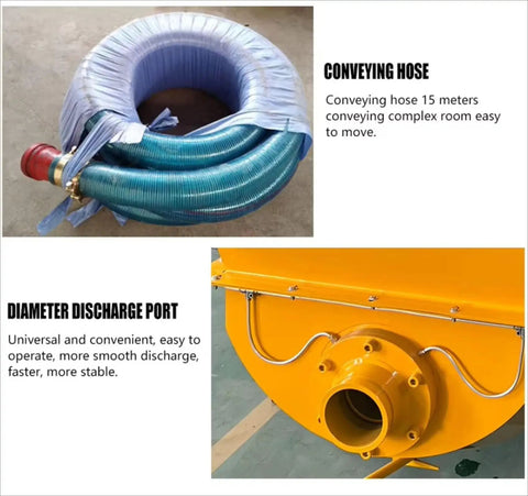 Conveying hose 15m for Powerful Portable Concrete Pump Machine With Advanced Hydraulic Drive System for material transfer.