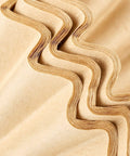 Close-up of eco-friendly Unbleached 1-2 Cup Coffee Filters Pack Of 50 For Small Basket Style Pour Over and Drip Coffee Makers