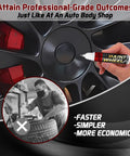 Hand holding Tesla Dark Gun Gray Rim Touch Up Paint Kit For Model Y 3 X S With Color Accurate Finish, Long Lasting Adhesion