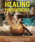 Sound Healing Essentials Your Straight Up Guide To Singing Bowls And Tuning Forks For Meditation Stress Relief And Genuine Wellness Vibes For Daily Calm, book cover, gold bowl, sound waves.