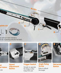 Rock Solid Multi Angle Industrial Air Belt Sander Includes 36 40 60 Grits Built Like A Tank For Pro Woodworking and Metal Grinding with angled features.