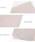 Heat Resistant Mica Sheets For Microwave Ovens Cuttable 12x12 Cm Waveguide Plates 10 Pack Insulation Mica Panels in layers