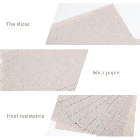 Heat Resistant Mica Sheets For Microwave Ovens Cuttable 12x12 Cm Waveguide Plates 10 Pack Insulation Mica Panels in layers