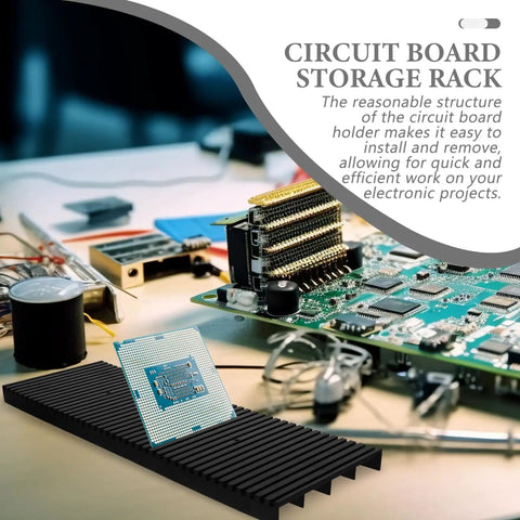 Anti Static Circuit Board Rack Tray For Electronics Projects Lightweight PCB Storage Holder Easy To Install in use with components