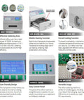 Image of Pro Grade Reflow Oven For SMD SMT PCB Soldering, 800W Infrared Heater With Auto Soldering, Hot Air Circulation features.