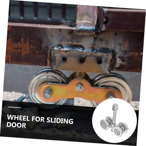 Industrial sliding door equipped with Heavy Duty Sliding Door Track Roller And Gate Wheel For Smooth Replacement
