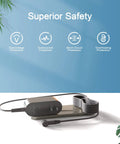 30.45V Replacement Charger For V10 V11 V12 V15 Cordless Vacuums Safe Fast Charge Dock showing protection features