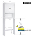 Dimensions of Over The Toilet Storage Cabinet For Bathroom White Beadboard Style Shelf With Anti Tip Anchor
