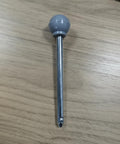 Spring Latch Pin For Gym Machines And Stair Steppers, Beefy Locking Pin With Metal Shaft And Handle, Replacement Part For Stable Fit And Easy Adjustments, Built For Home Workouts And Equipment Repair, Gray; gray metal shaft and round knob handle