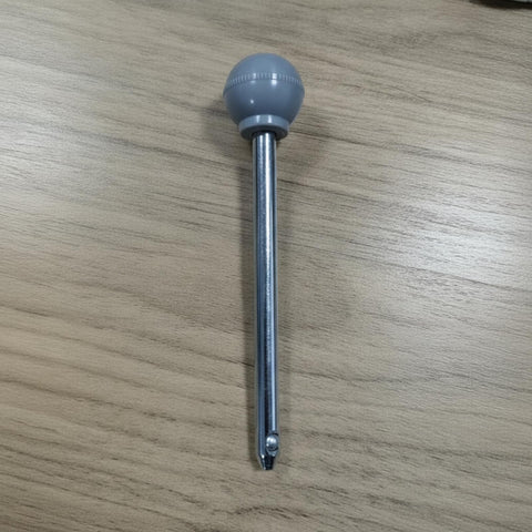 Spring Latch Pin For Gym Machines And Stair Steppers, Beefy Locking Pin With Metal Shaft And Handle, Replacement Part For Stable Fit And Easy Adjustments, Built For Home Workouts And Equipment Repair, Gray; gray metal shaft and round knob handle