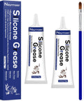 2 Pack Food Grade Silicone Grease Maintenance Kit For All Coffee And Espresso Machines With 2 X 10g Tubes NFC H1 Certified Food Safe Lubricant Perfect For Daily Care And Long Life Of Your Equipment, shown with box and two tubes