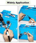 Using Silicone Soldering Mat 17.7 X 11.8 Inches Large Pro Grade Heat Resistant Up To 932 Degrees Fahrenheit for electronics repair