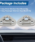 Sun Visor Mount Clip For Subaru Forester Impreza Crosstrek Gray LH And RH Side Visor Clips Sun Visor Repair Bracket