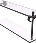 Pacific Grove Two Tier Glass Shelf 22 Inch In Oil Rubbed Bronze For Your Bath Solid Brass Construction Concealed Mount Hardware