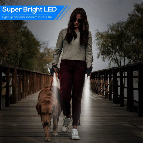 Led Flashlight Gloves Rechargeable Hands Free Light For Fishing Camping Repairs And DIY Projects Must Have Gift For Men Dad Boyfriend Christmas Stocking Stuffers White Elephant Gifts