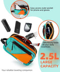 Ride Ready Must Have High Capacity Bike Handlebar Bag With Quick Release Front Bag 2.5L; side mesh pocket and phone storage