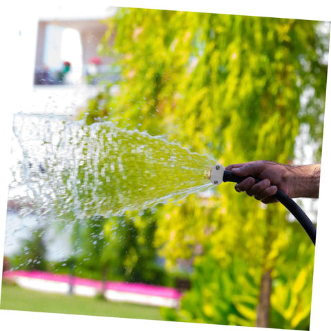 Premium 3-Piece Garden Hose Repair Kit Featuring Quick Disconnect Connectors And Flexible Fittings For Easy Fixing Of Leaks Or Breaks In Your Outdoor Water Hoses To Save You Time And Money This Essential Hose Maintenance Accessory Works Perfectly With, black hose connector on garden hose spraying water
