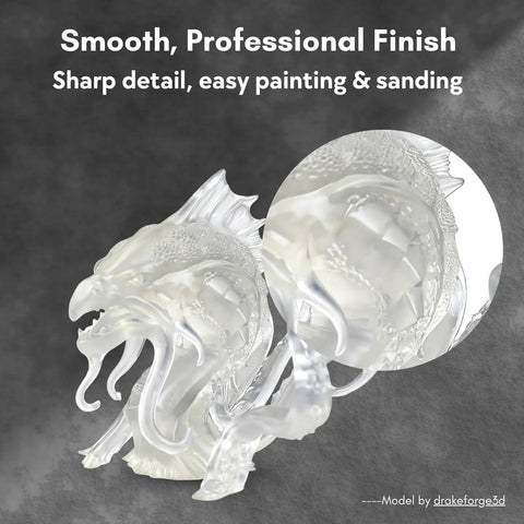 Hella Tough Clear 3D Printer Resin With Knockout Impact Strength And Lightning Fast Curing For Thick Layer Printing And Heavy Duty Functional Parts In A Solid One Kilogram Bottle Designed For Print Farms