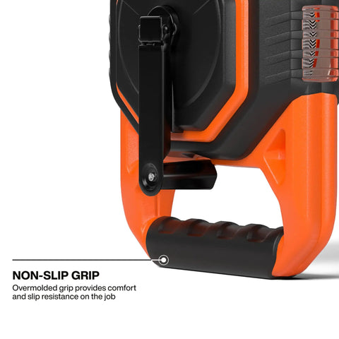 Heavy Duty Chalk Reel Working Like A Boss With A Tough 150 Foot Braided Line And Snappy 4:1 Fast Retraction, showing non-slip handle design.