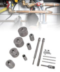 Keenso Heavy Duty Concrete Hole Saw Kit 30 To 100 Mm Premium Tungsten Steel Drill Bit Set For HVAC Installation That Last A Lifetime And Cuts Like A Dream Without Breaking The Bank, 30-100mm concrete hole saw bits and pilot drills for HVAC pipes