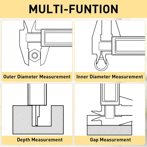 Plastic Vernier Caliper 150mm Mini Caliper With Dual Inch And Millimeter Scale Pro Grade Brow Shaping Tool functions