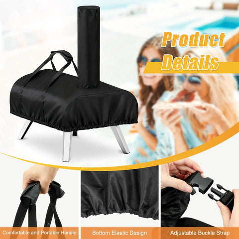Heavy Duty Weatherproof Pizza Oven Cover For Karu 12 Outdoor Use Waterproof Oxford Cloth With PVC Coating UV Resistant