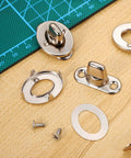Kisangel marine twist-lock fasteners and turn-button hardware set with eyelet studs and mounting screws, 20-set kit