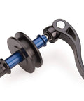 Close-up of DH-1 Dummy Hub For Rear Dropouts No-Fuss Chain Cleaning And Transport Solution That Lets You Shift Gears While Mounted, black