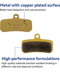 Copper-plated front and rear dirt e bike brake pads for Surron Light Bee X with high performance formulations, 6 pack
