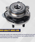 Front Wheel Bearing And Hub Assembly Direct Fit For Nissan Frontier 2005-2017, Pathfinder 2005-2012, Xterra 2005-2015, Suzuki Equator 2009-2012 4x4 6 Lug ABS Compatible