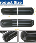Smoked Tail Light Covers For Dodge Challenger 2015 Through 2024 Rear Light Guards Exterior Trim Kit size dimensions