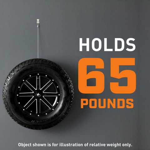 Heavy Duty Drywall Picture Hanger That Holds Up To 65 Pounds, Installs In Seconds With A Quick Push, tire demonstration